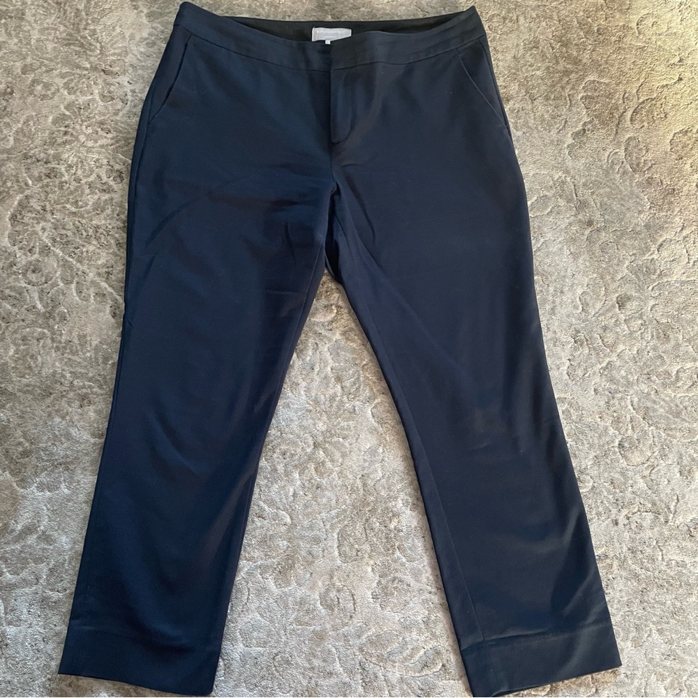 Banana Republic Factory women’s Hampton fit navy blue cropped pants size 12